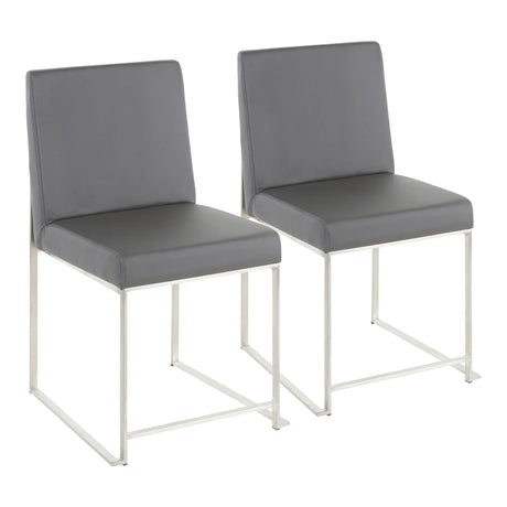 Fuji - Contemporary Modern Elegance High Back Dining Chair (Set of 2) - Furniture Home Direct