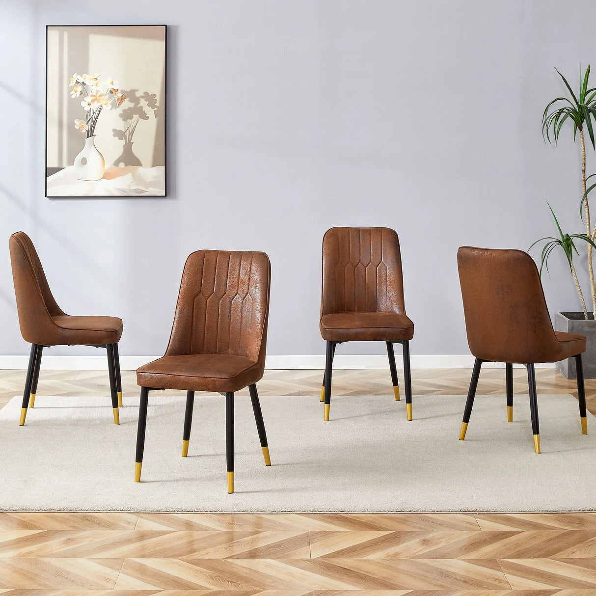 Modern Chair With Metal Legs - Furniture Home Direct