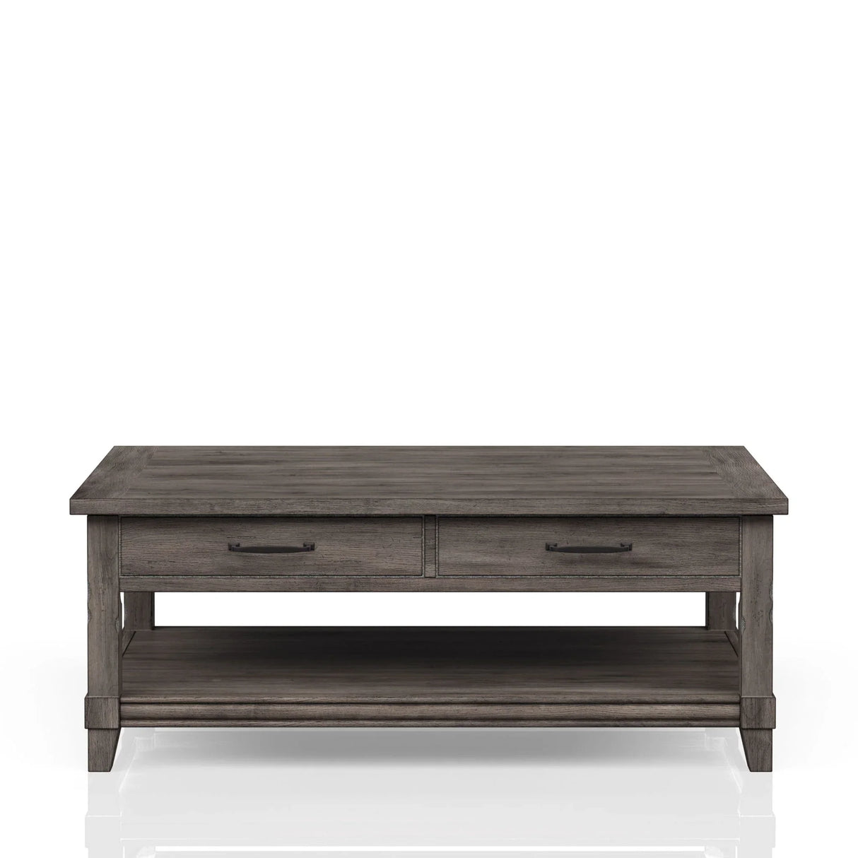 Lift Top Cocktail Table With Casters - Gray - Furniture Home Direct