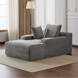 Oversized Chaise Lounge Chair Cozy Cloud Couch With 3 Throw Pillows And Wide Armrest - Furniture Home Direct