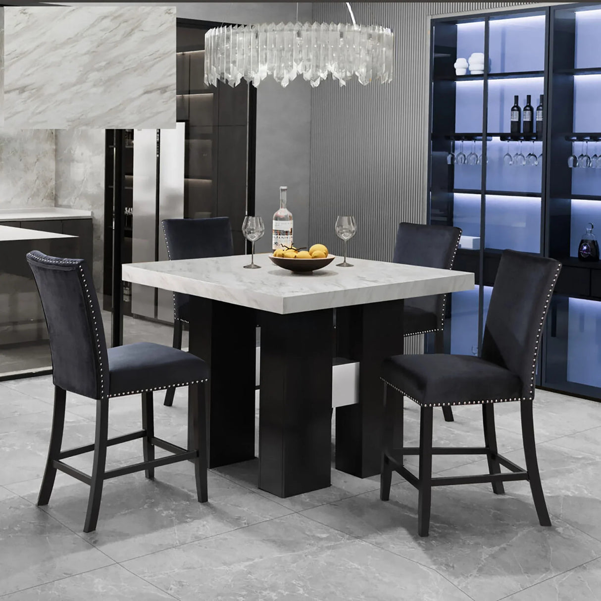Mikha - Bar Table And Bar Stool - Furniture Home Direct