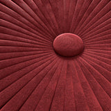 Grafton - Handcrafted Velvet Round Pouf - Furniture Home Direct
