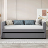 Upholstered Daybed With Ergonomic Design Backrest - Furniture Home Direct