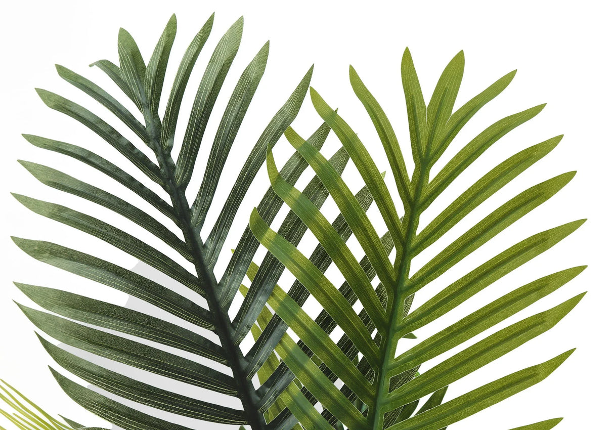 28" Tall, Artificial Plant, Palm Tree, Indoor, Faux, Fake, Floor, Greenery, Potted, Real Touch, Decorative - Green / White - Furniture Home Direct