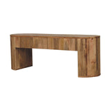 Soba - Straight Media Unit - Oak - Furniture Home Direct