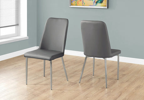 Dining Chair, Side, Upholstered For Dining Room, Contemporary (Set of 2) - Furniture Home Direct