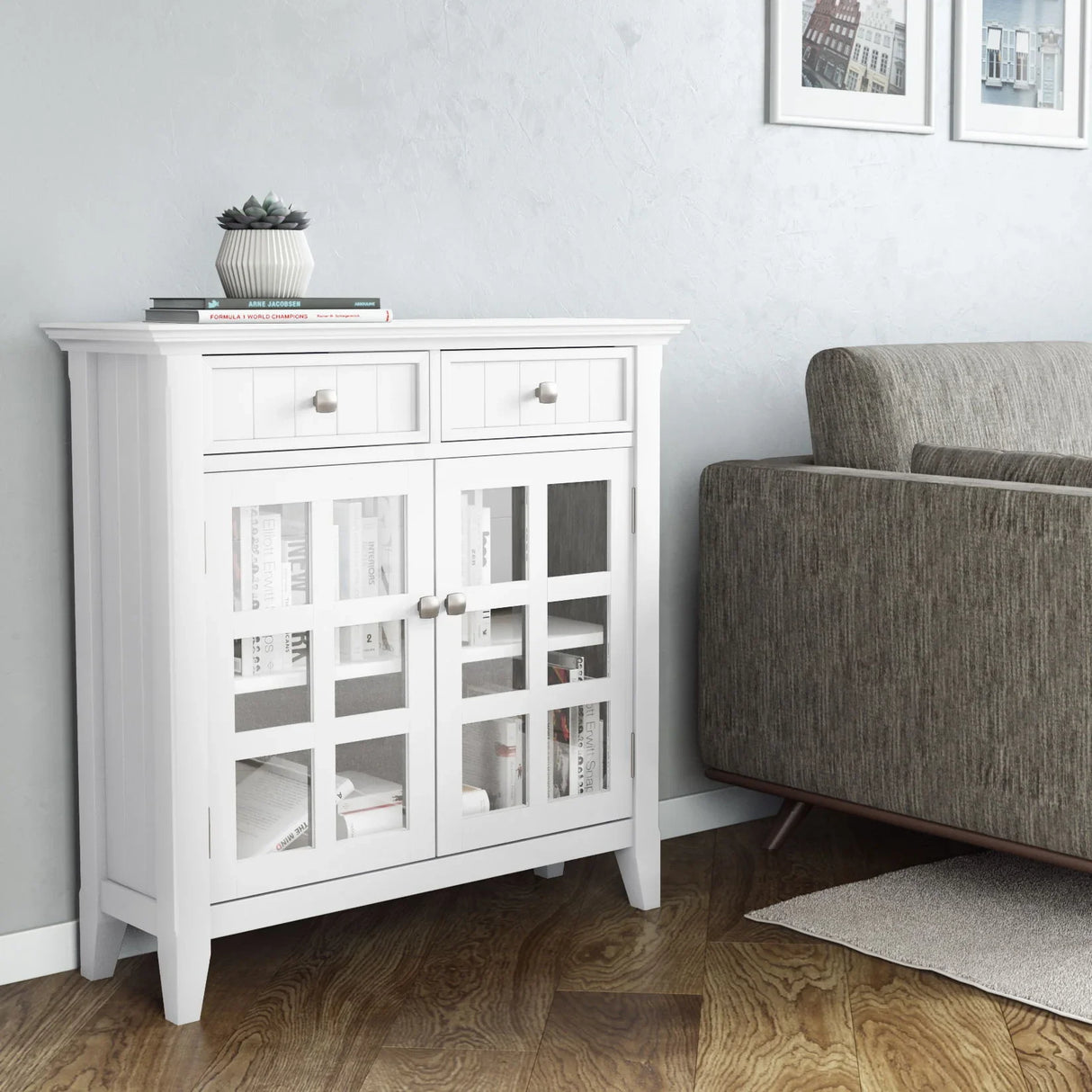 Acadian - Handcrafted Entryway Storage Cabinet - Furniture Home Direct