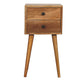 Mini 2 Drawer Nightstand - Furniture Home Direct