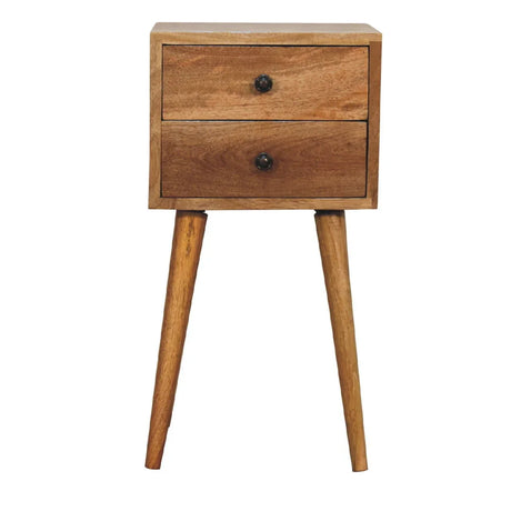 Mini 2 Drawer Nightstand - Furniture Home Direct