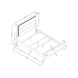 Carlos - Modern Design Bed With LED - Furniture Home Direct