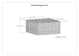 Nate - Handcrafted Square Pouf - Furniture Home Direct