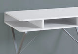 Computer Desk For Home Office, Laptop, Storage Shelves, Modern Convenient Design - White - Furniture Home Direct