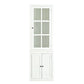 Retro Style Hutch Cabinet With Glass Door, China Cabinet For Home - Furniture Home Direct