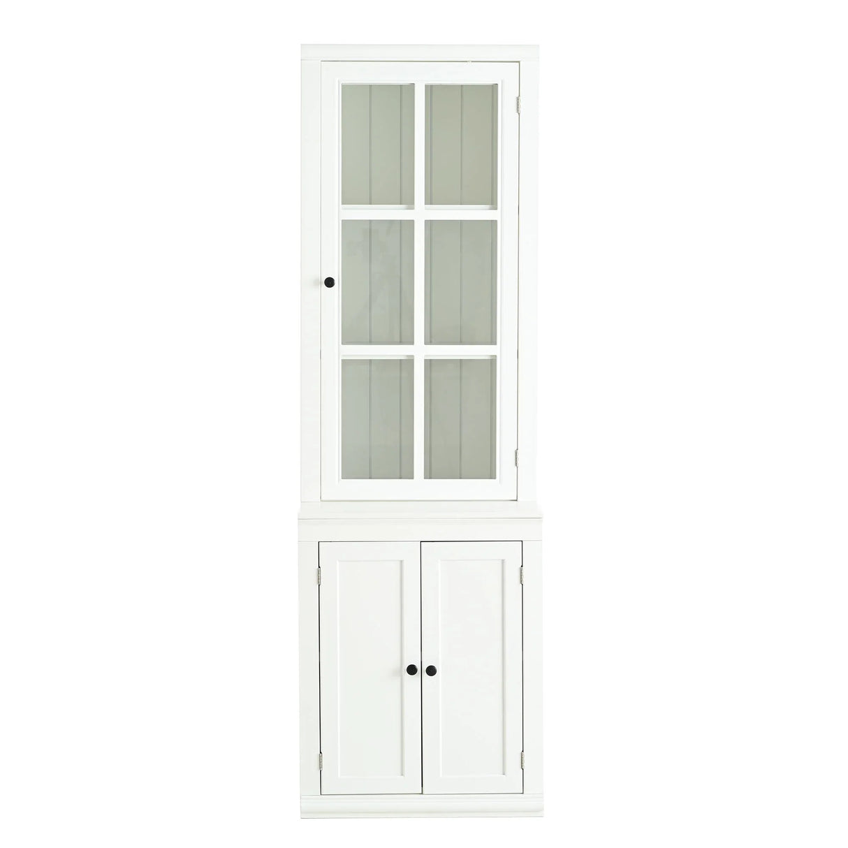 Retro Style Hutch Cabinet With Glass Door, China Cabinet For Home - Furniture Home Direct