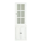 Retro Style Hutch Cabinet With Glass Door, China Cabinet For Home - Furniture Home Direct
