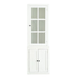 Retro Style Hutch Cabinet With Glass Door, China Cabinet For Home - Furniture Home Direct
