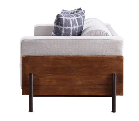 Pelton - Sofa With 2 Toss Pillows - Walnut - Furniture Home Direct