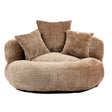 Lazy Sofa High Back Bean Bag Chair Couch With 3 Pillows - Furniture Home Direct
