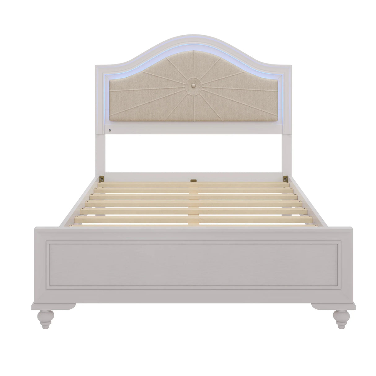 3 Piece Bedroom Set Full Size (Upholstered Headboard and 2 Nightstands) - Furniture Home Direct
