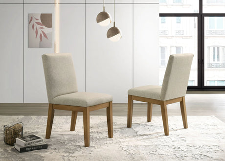 Jasper - Contemporary Fabric 19" Dining Chair (Set of 2) - Furniture Home Direct