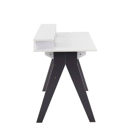 Wishbone - Contemporary Desk - Gray / White - Furniture Home Direct