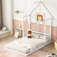 House-Shaped Roof Headboard Floor Bed, (Without Slats) - Furniture Home Direct