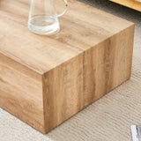 Coffee Table Minimalist Rectangular Design Light Wood - Furniture Home Direct