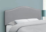 Full Size, Bed Headboard Only, Upholstered Transitional - Gray - Furniture Home Direct