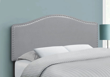 Full Size, Bed Headboard Only, Upholstered Transitional - Gray - Furniture Home Direct