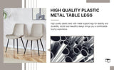 Dining Chairs Faux Leather Set Of 6 Modern Light Gray - Furniture Home Direct