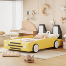 High Quality Race Car Shaped Platform Bed & Wheels - Furniture Home Direct