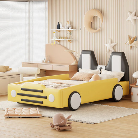 High Quality Race Car Shaped Platform Bed & Wheels - Furniture Home Direct