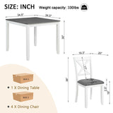Modern Dining Table Set With Chairs For Kitchen - Furniture Home Direct