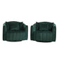 Upholstered Oversized 360° Swivel Accent Barrel Chair And Half Cozy Sofa With 3 Pillows - Furniture Home Direct