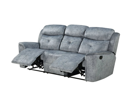 Mariana - Manual Recliner Sofa - Silver Gray - Furniture Home Direct