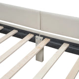 Platform Bed With Storage Drawers And USB Ports Beige - Furniture Home Direct