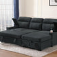 Kaden - Sleeper Sectional Sofa Chaise With Storage Arms And Cupholder - Furniture Home Direct
