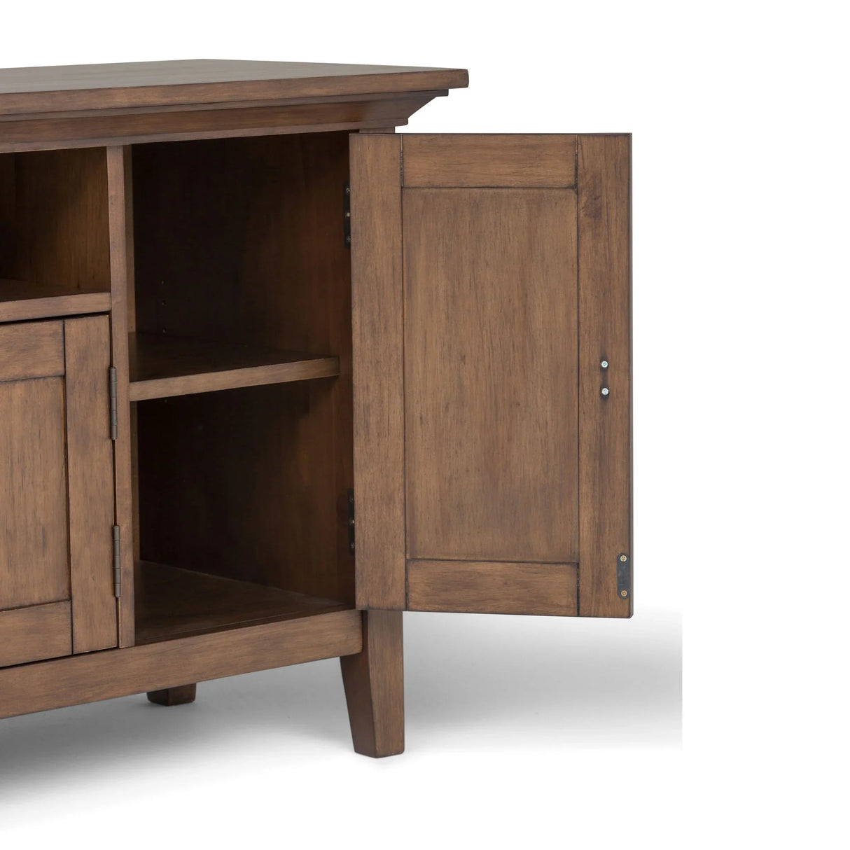 Redmond - TV Media Stand - Rustic Natural Aged Brown - Furniture Home Direct