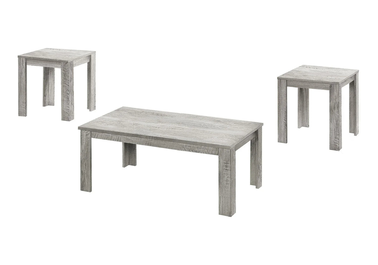 Table Set, Coffee, End, Side, Accent For Living Room Transitional (Set of 3) - Furniture Home Direct