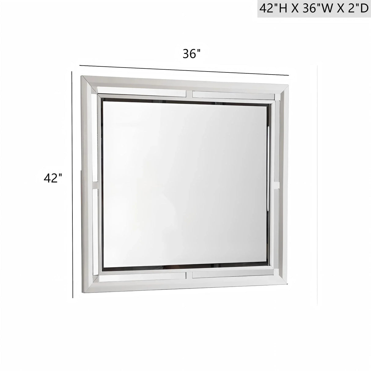 Alana - Mirror - Silver Champagne - Furniture Home Direct