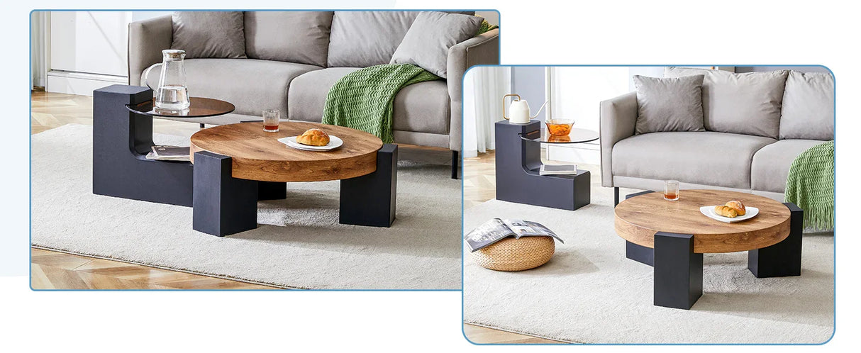 Detachable Double-Decker Coffee Table - Furniture Home Direct