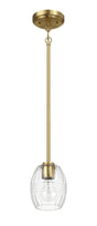Vista - Single Pendant Chain Hanging Light - Clear / Gold - Furniture Home Direct
