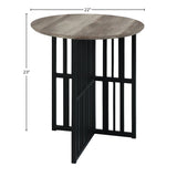Zudora - End Table - Black / Oak - Furniture Home Direct