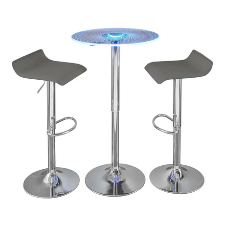 Spyra Ale - 3 Piece Contemporary Adjustable Bar With Up Set - Furniture Home Direct