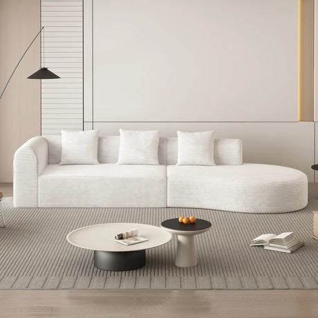 Modular Stationary Sofa - White - Furniture Home Direct