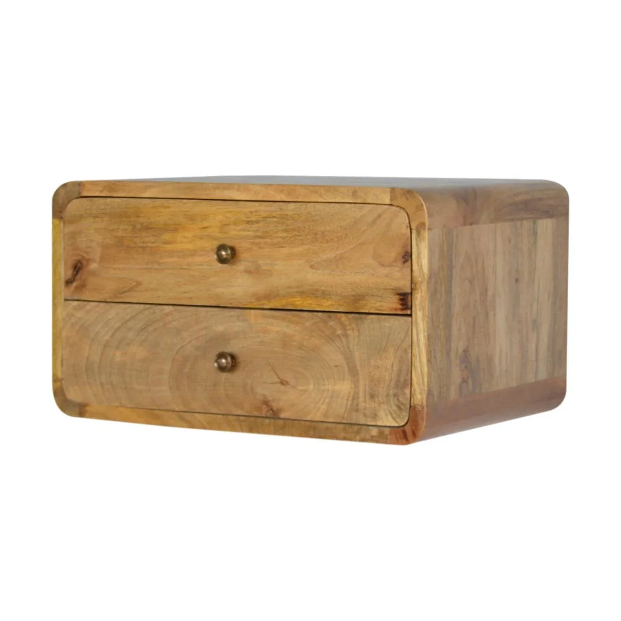 Curved Wall Mounted Bedside Nightstand - Furniture Home Direct