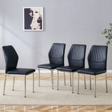 Luxury Simple High Resilience Dining Chair With Metal Legs - Furniture Home Direct