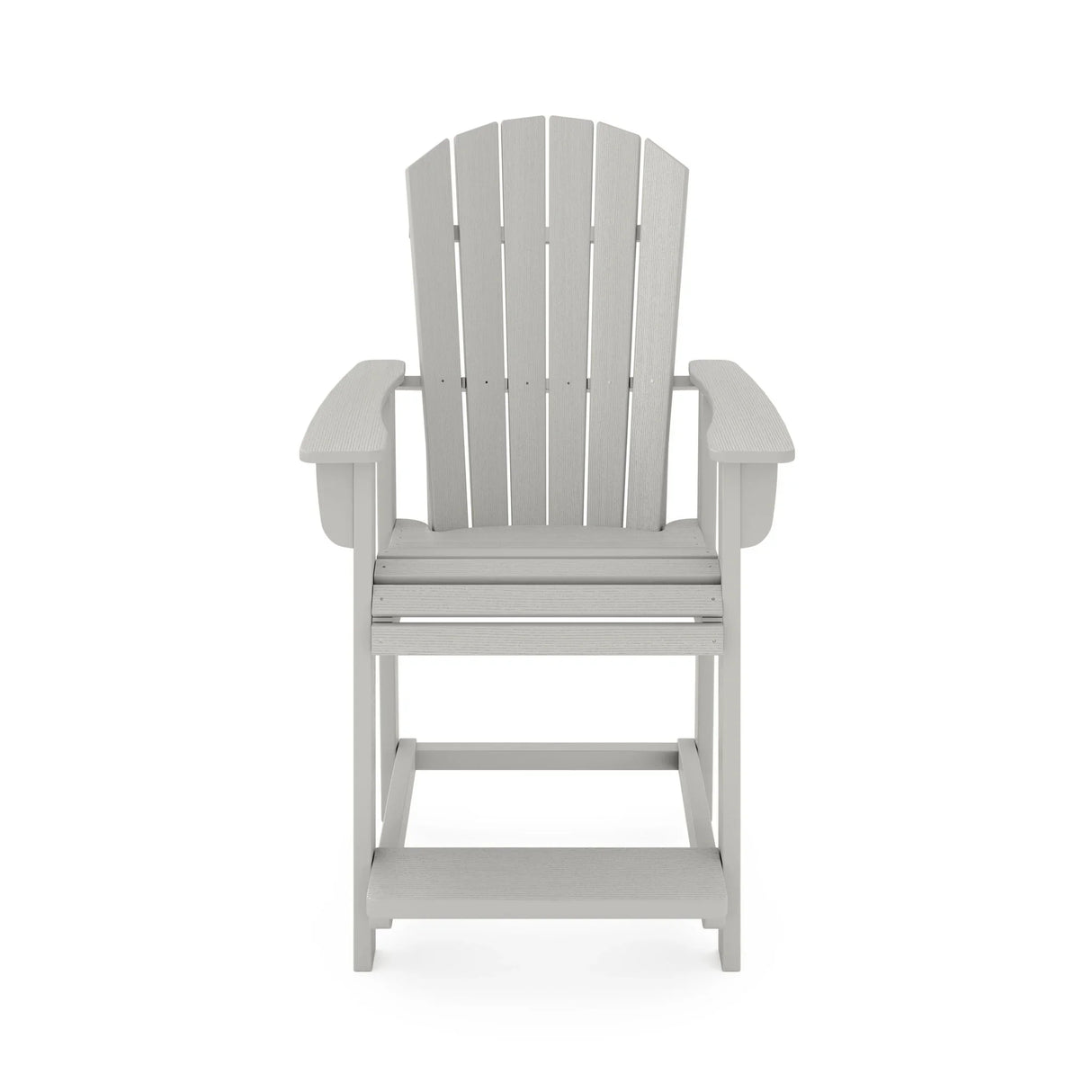 Adirondack Style Counter Chair Stylish HDPE Poly Lumber For Dining, Patio, And Garden Comfort - Furniture Home Direct