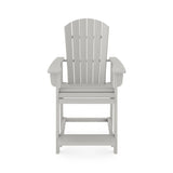 Adirondack Style Counter Chair Stylish HDPE Poly Lumber For Dining, Patio, And Garden Comfort - Furniture Home Direct