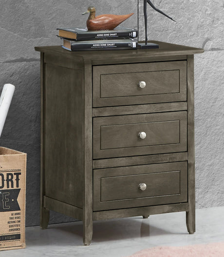 Daniel - 3 Drawer Nightstand - Furniture Home Direct